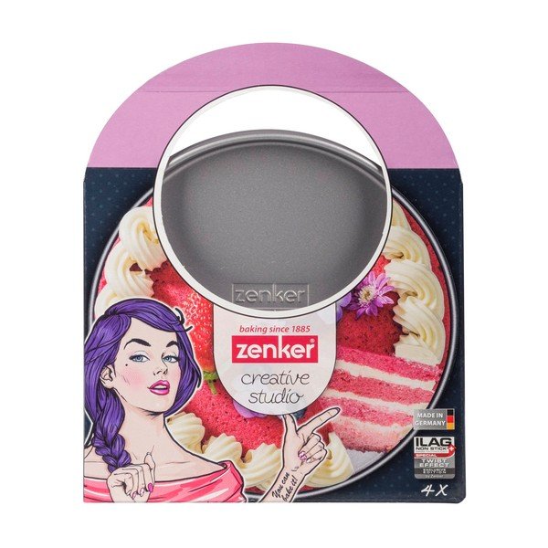 Set 4 forme de plăcintă Zenker Creative, ø 17 cm, roz-image-2