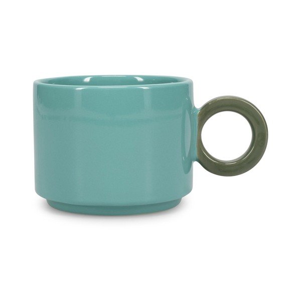 Cană albastră din gresie ceramică 280 ml Lou – ONA