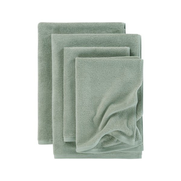 Prosoape de baie verde prăfuit 4 buc. din bumbac Darcy – Jotex