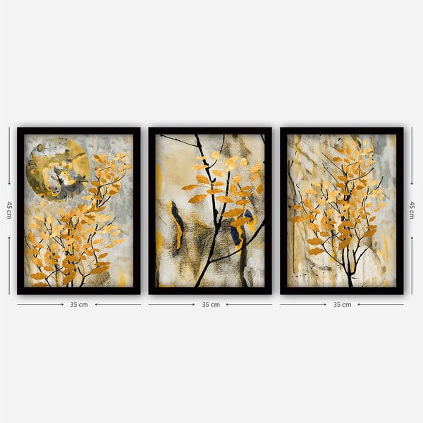 Tablouri 3 buc. 35x45 cm – Wallity-image-1