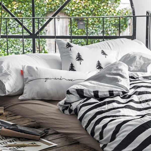 Set 2 fețe de pernă din bumbac Blanc Ampersand, 50 x 50 cm-image-4