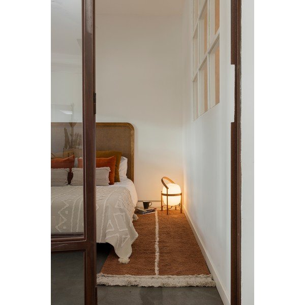 Covor tip traversă cărămiziu/bej din bumbac 80x230 cm Duetto Toffee – Lorena Canals-image-3