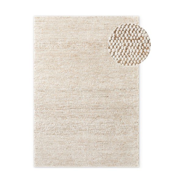 Covor bej țesut manual din amestesc de lână 80x150 cm Peas – Villeroy&Boch