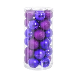 Globuri mov de Crăciun în set de 30 bucăți Balladas- Casa Selección,  ø 6 cm