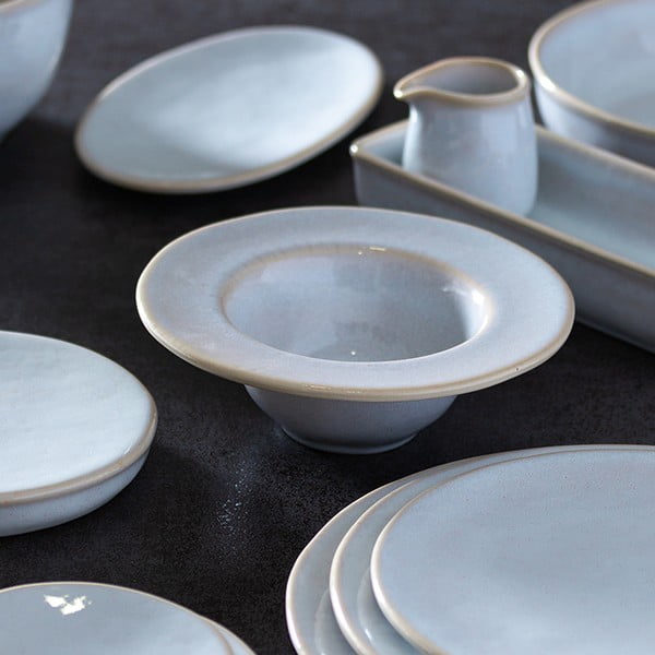 Bol servire din gresie ceramică Costa Nova Roda, 9 x 36,5 cm, alb-image-1