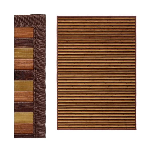 Covor galben muștar/maro din bambus 140x200 cm – Casa Selección-image-1