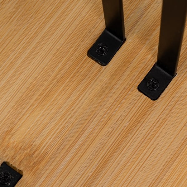 Suport vertical pentru prosoape de bucătărie din hârtie negru-în culoare naturală din metal – Casa Selección-image-1