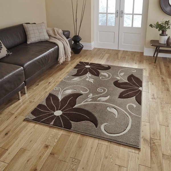 Covor Think Rugs Verona, 80 x 150 cm, bej - maro-image-1