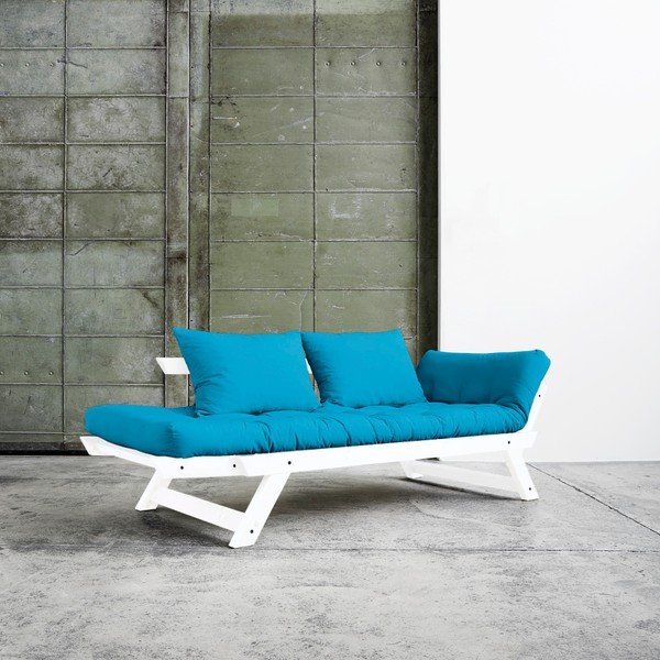 Canapea extensibilă Karup Bebop White/Horizon Blue-image-1