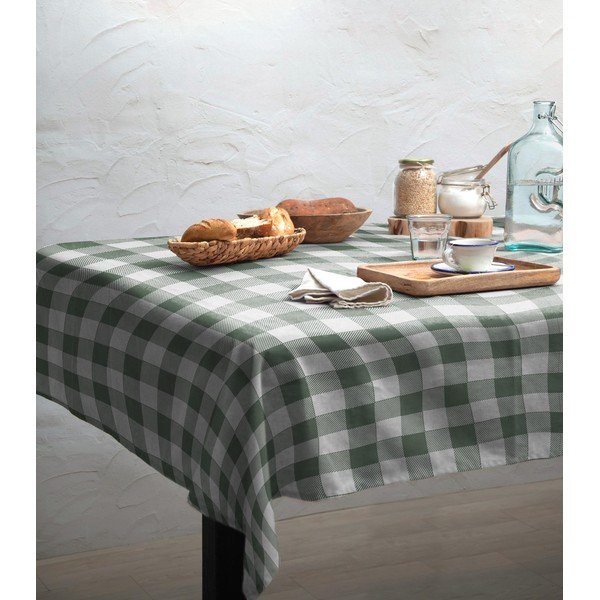 Față de masă Really Nice Things Lino Green Vichy, 140 x 200 cm-image-1