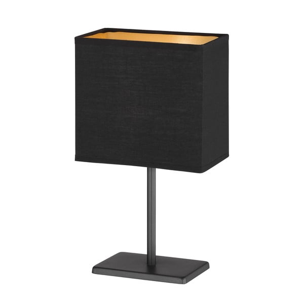 Veioză neagră cu abajur textil (înălțime 30 cm) Kate – Fischer & Honsel