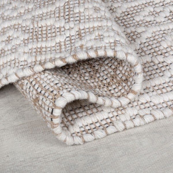 Covor gri deschis țesut manual din lână 80x150 cm Dream – Flair Rugs-image-2