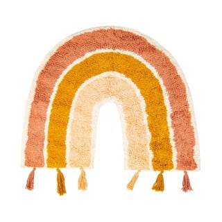 Covor din bumbac pentru copii Sass & Belle Earth Rainbow, 50 x 60 cm, portocaliu-roz