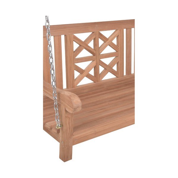 Balansoar de grădină în culoare naturală din lemn masiv Latoa – Garden Pleasure-image-4