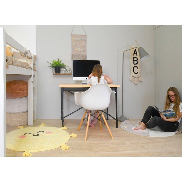 Covor pentru copii lavabil/țesut manual din bumbac ø100 cm Believe in Yourself – Lorena Canals-image-3