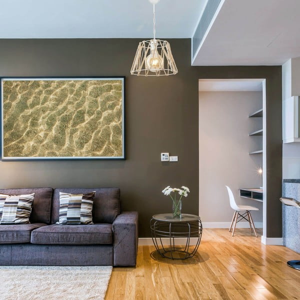 Plafonieră albă/în culoare naturală 55x30 cm – Squid Lighting-image-1