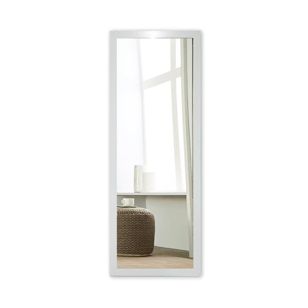 Oglindă de perete cu ramă albă Oyo Concept Ibis, 40 x 105 cm