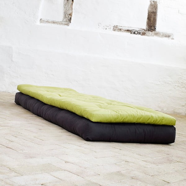 Fotoliu extensibil Karup Buckle Up Black/Lime-image-2
