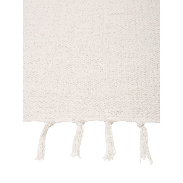 Covor tip traversă țesut manual din bumbac Westwing Collection Agneta, 70 x 250 cm, alb-image-4