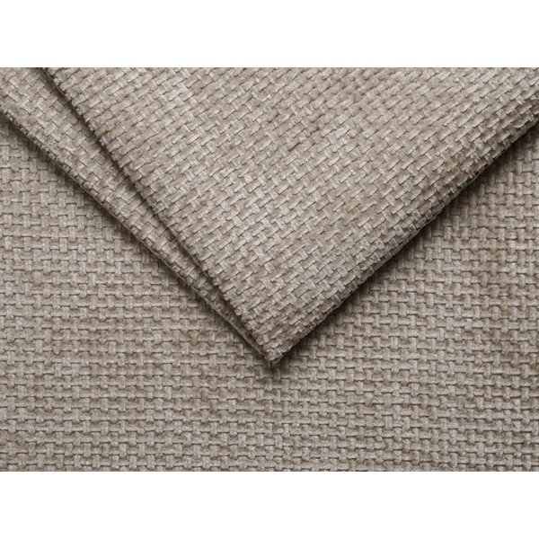 Taburet bej cu tapițerie din chenille Lupine – Micadoni -image-2