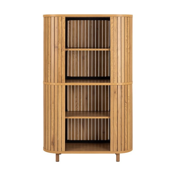 Bibliotecă în culoare naturală cu aspect de lemn de stejar 100x160x40 cm Colima – Actona