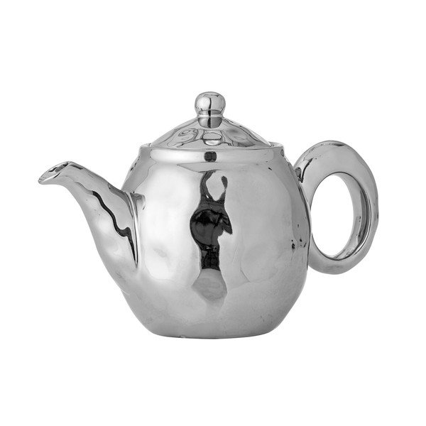 Ceainic argintiu lucios cu filtru din gresie ceramică Shine – Bloomingville-image-4