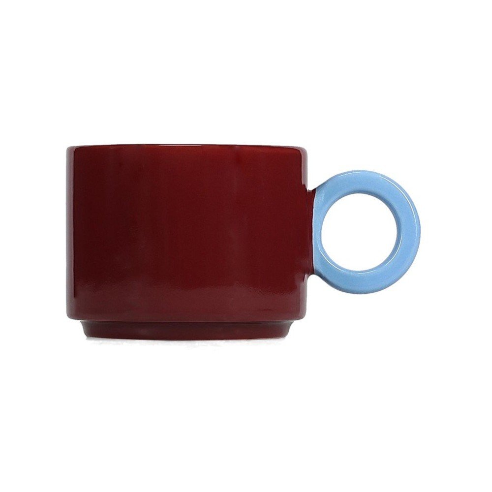 Cana burgundy din gresie ceramica 280 ml Lou – ONA