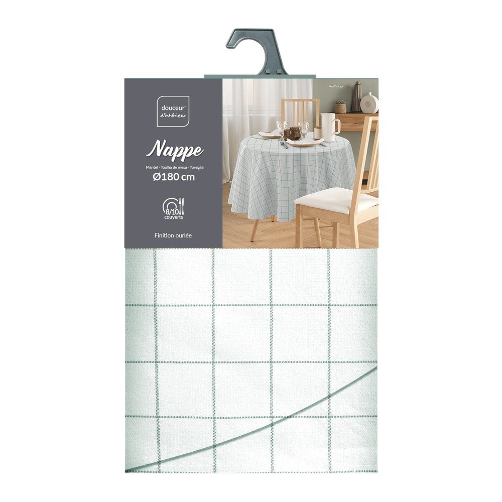 Față de masă potrivit pentru spălare automată ø 180 cm Axel – douceur d'intérieur