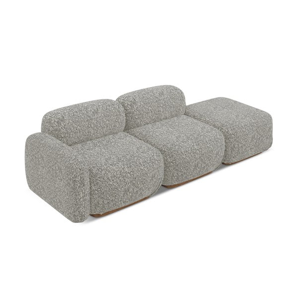 Șezlong modular gri (cu colț pe partea stângă) Ailani – Makamii-image-3