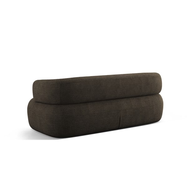 Canapea maro cu tapițerie din țesătură bouclé 178 cm Jenny – Micadoni Home-image-3