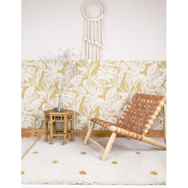 Covor Nattiot Wooly, 120 x 170 cm, bej - galben-image-1