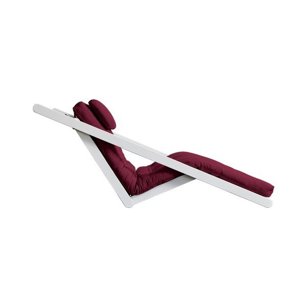 Șezlong variabil Karup Design Figo, White/Bordeaux, 70 cm-image-2