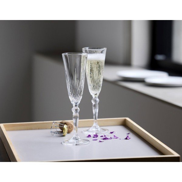Set de pahare 4 buc. de șampanie 160 ml Melodia – Lyngby Glas-image-1