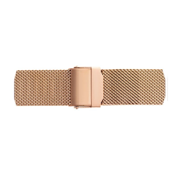 Ceas damă, curea metalică din inox Emily Westwood Estrella, negru- roz auriu-image-1