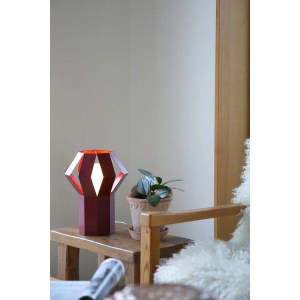Veioză roșie din metal cu abajur din metal (înălțime 27 cm) Octa – Markslöjd-image-1