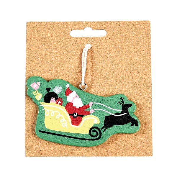 Decorațiune din lemn pentru bradul de Crăciun Rex London Sleigh-image-2