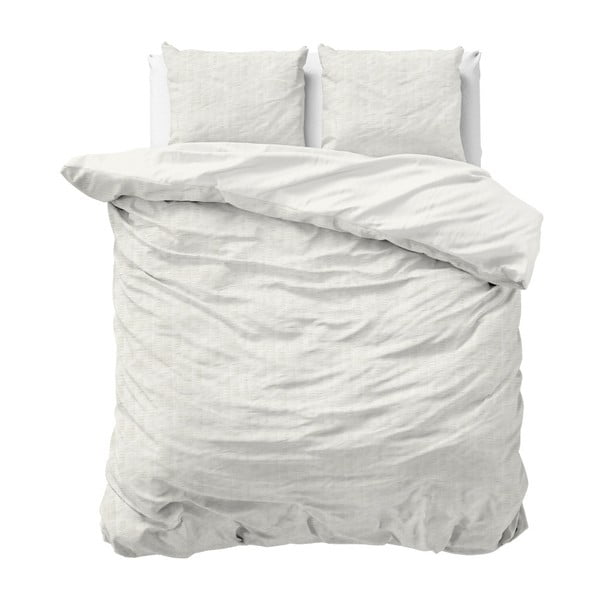 Lenjerie de pat din bumbac Sleeptime, 240 x 200 cm, crem