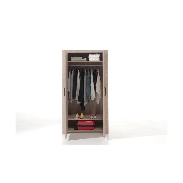 Dulap Vipack Aline Wood, înălțime 200 cm, maro-image-1