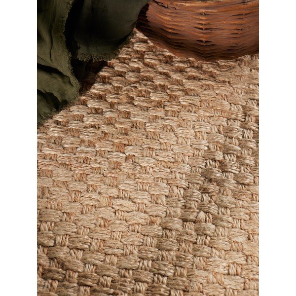 Covor tip traversă în culoare naturală țesut manual din iută 80x200 cm Fjord – Hanse Home-image-3