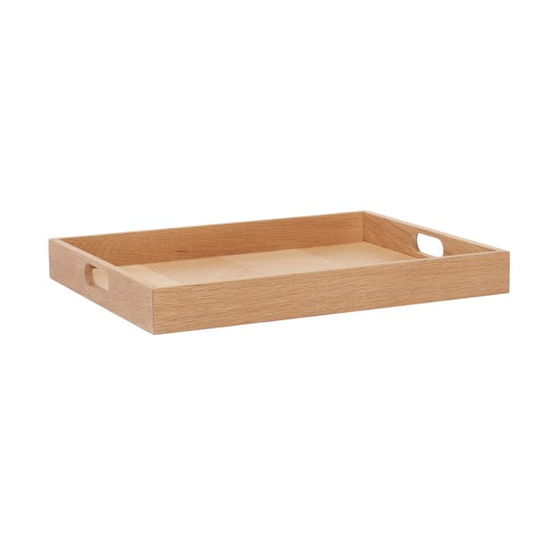 Tavă de servit de servire din lemn 35x45 cm Structure – Hübsch