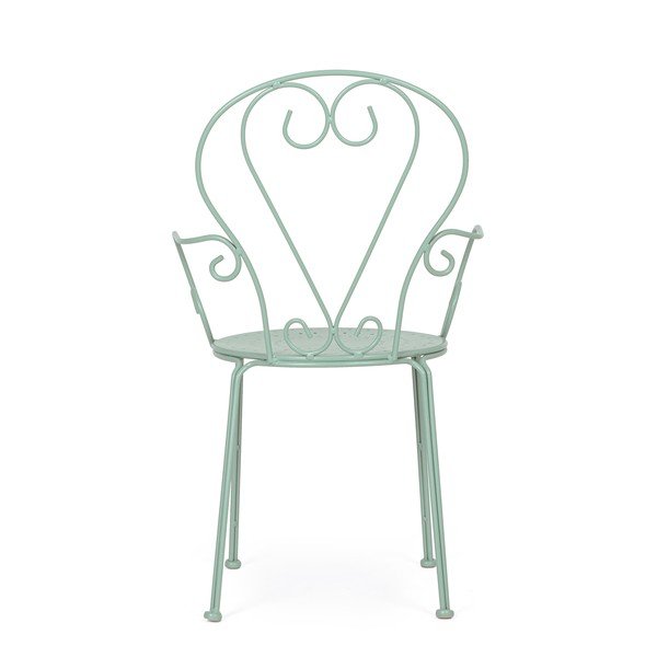 Scaun de grădină verde mentă din metal Etienne – Bizzotto-image-4