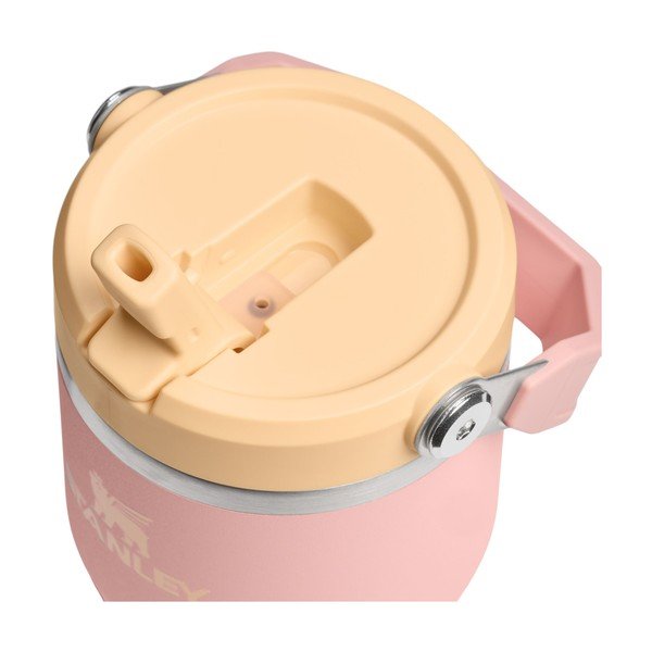 Termos piersică din oțel inoxidabil 600 ml IceFlow™ Flip Straw 2.0 Tumbler Peach Rose – Stanley-image-2