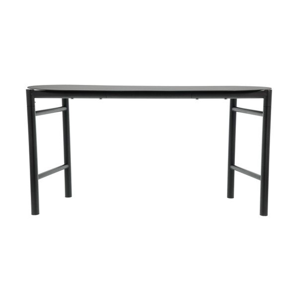 Bancă de grădină neagră din metal Disc – Zone