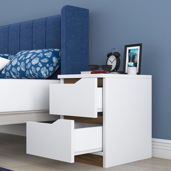 Noptieră albă Erica – Kalune Design-image-2