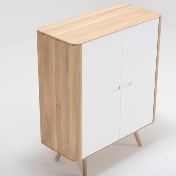 Dulap din lemn de stejar Gazzda Ena, 90 x 110 cm-image-4