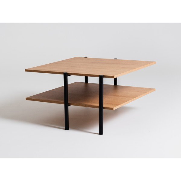 Măsuță de cafea cu aspect de stejar 80x85 cm Rave - CustomForm-image-1