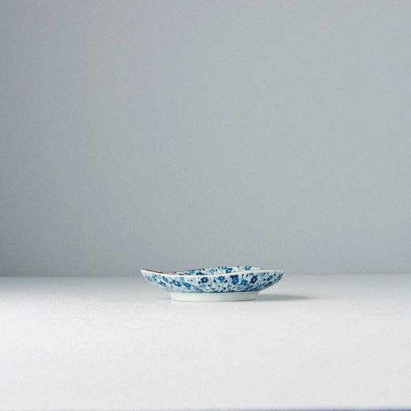 Farfurie din ceramică MIJ Daisy, ø 12 cm, alb - albastru-image-1