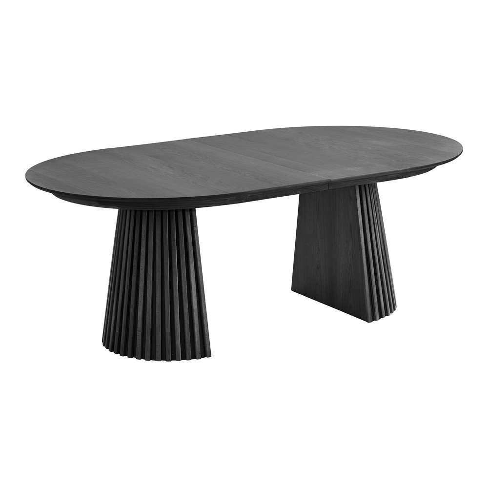Masă de dining extensibilă cu aspect de lemn de stejar cu blat suplimentar Osaka – House Nordic