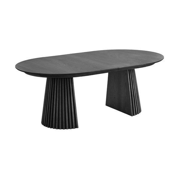 Masă de dining extensibilă cu aspect de lemn de stejar cu blat suplimentar Osaka – House Nordic