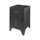 Noptieră de copii neagră din metal BRONXX – Vipack